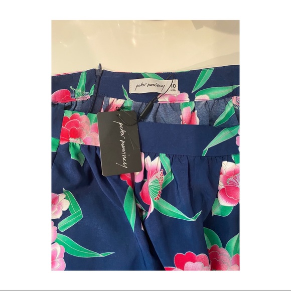 Peter Morrissey floral skirt BNWT size 10 pockets - Picture 8 of 10